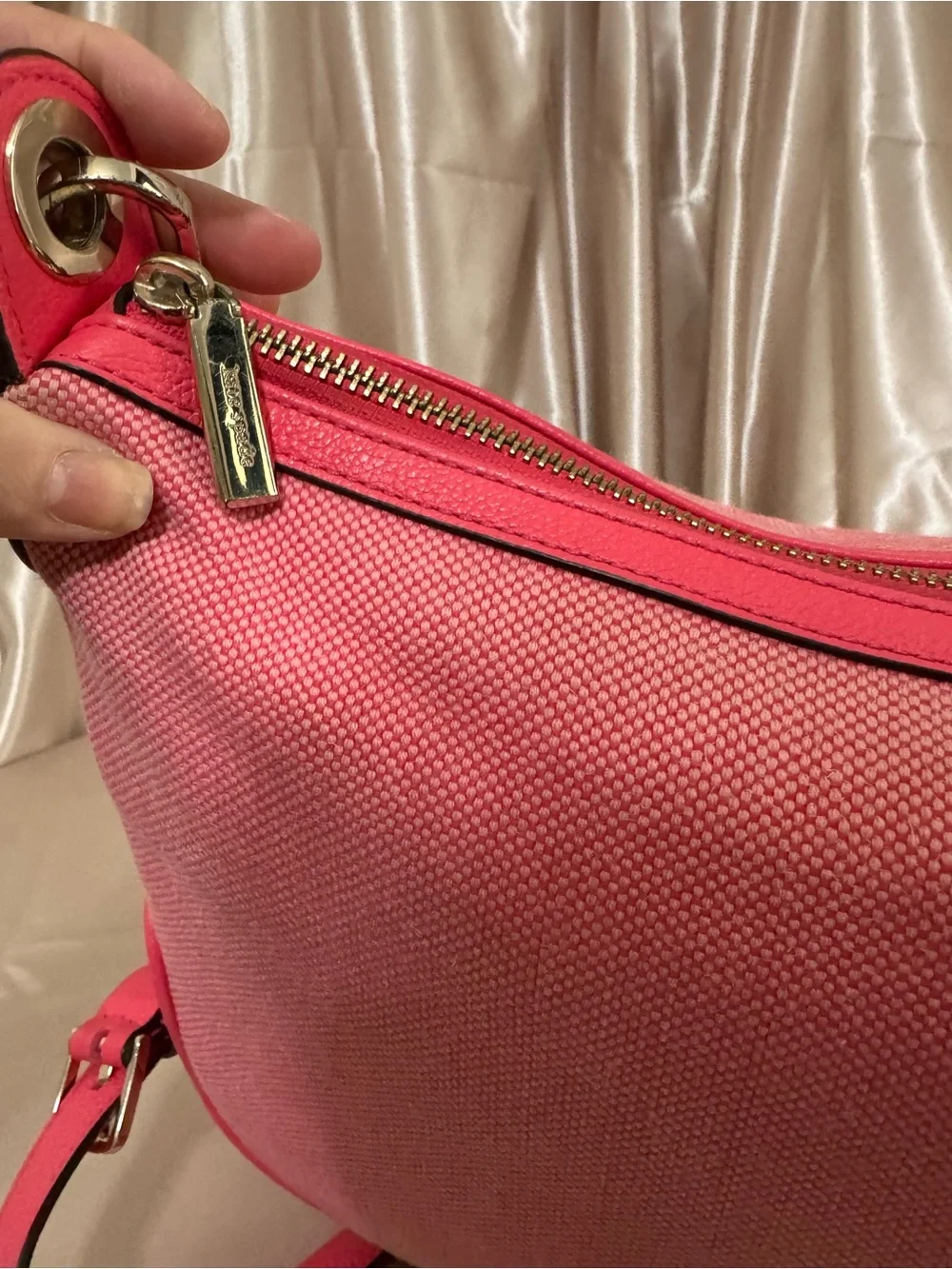 Kate Spade  Rosie in pink canvas crossbody bag